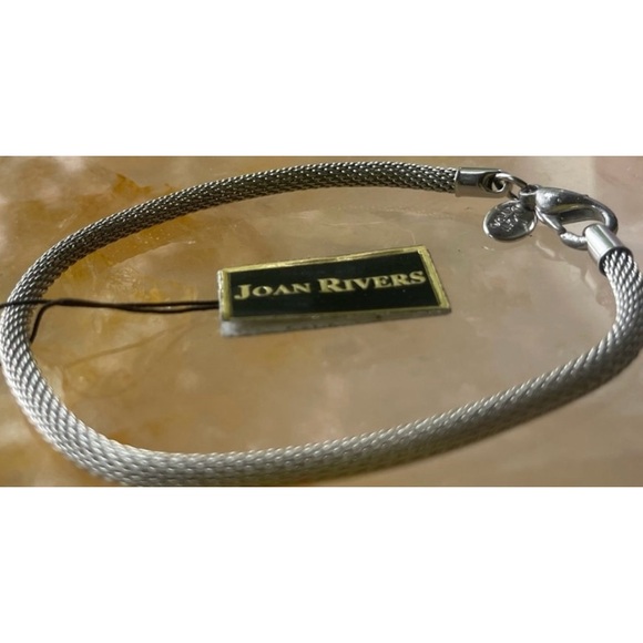 Joan Rivers Herringbone Western Vintage Large Silver Women's Bracelet - Picture 6 of 15